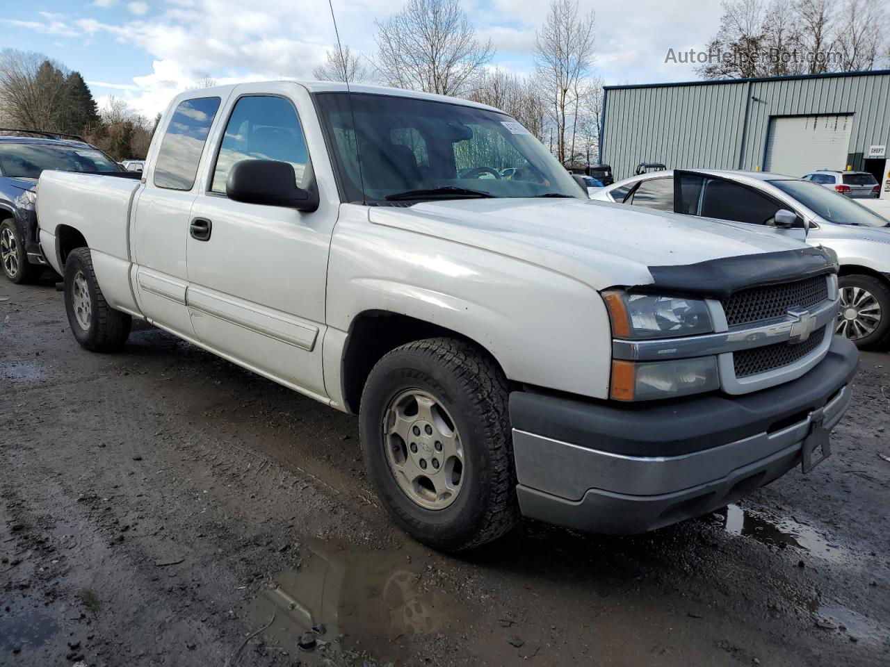 2003 Chevrolet Silverado C1500 White vin: 1GCEC19VX3Z194375