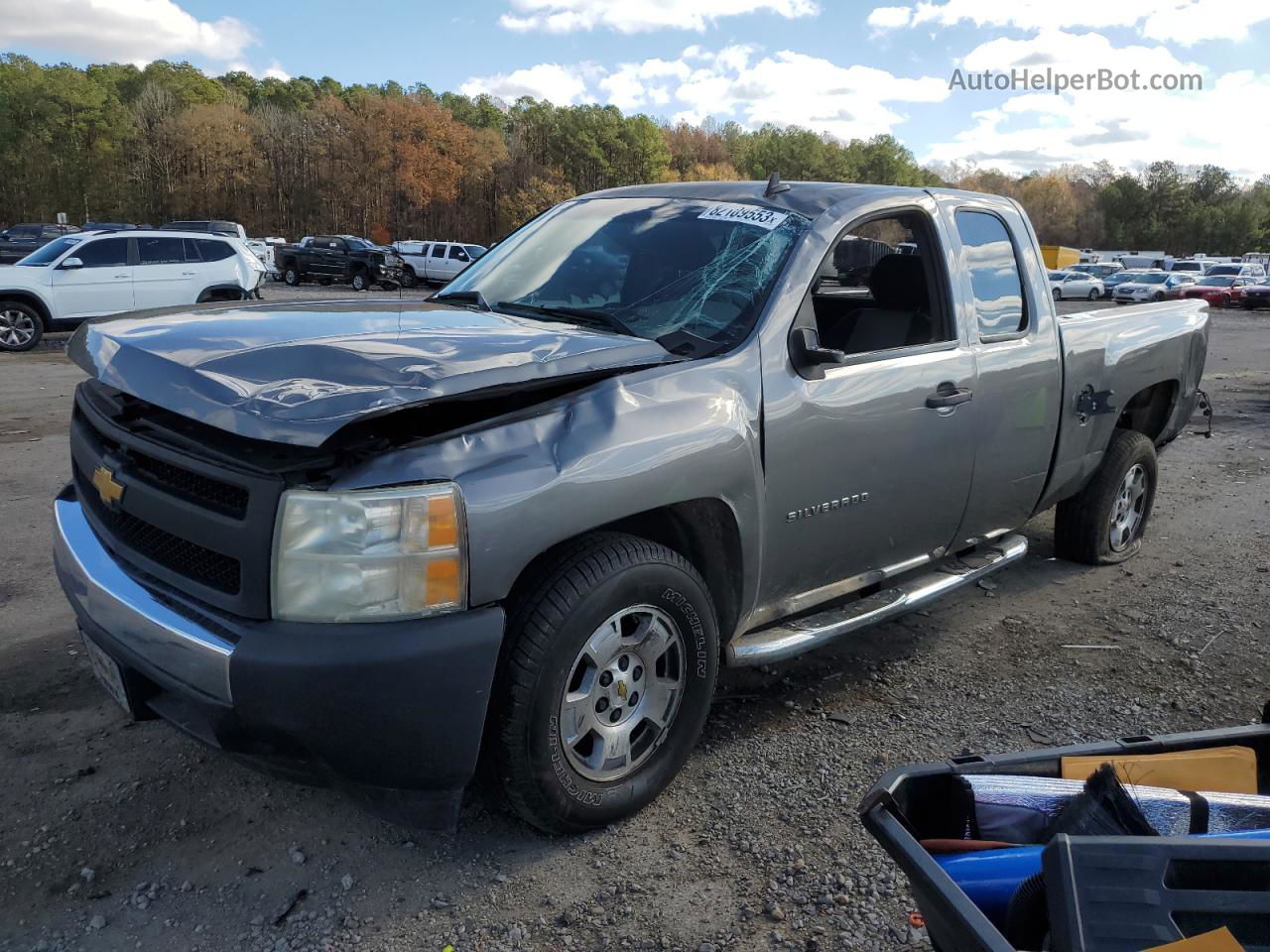 2008 Chevrolet Silverado C1500 Gray vin: 1GCEC19X48Z213057