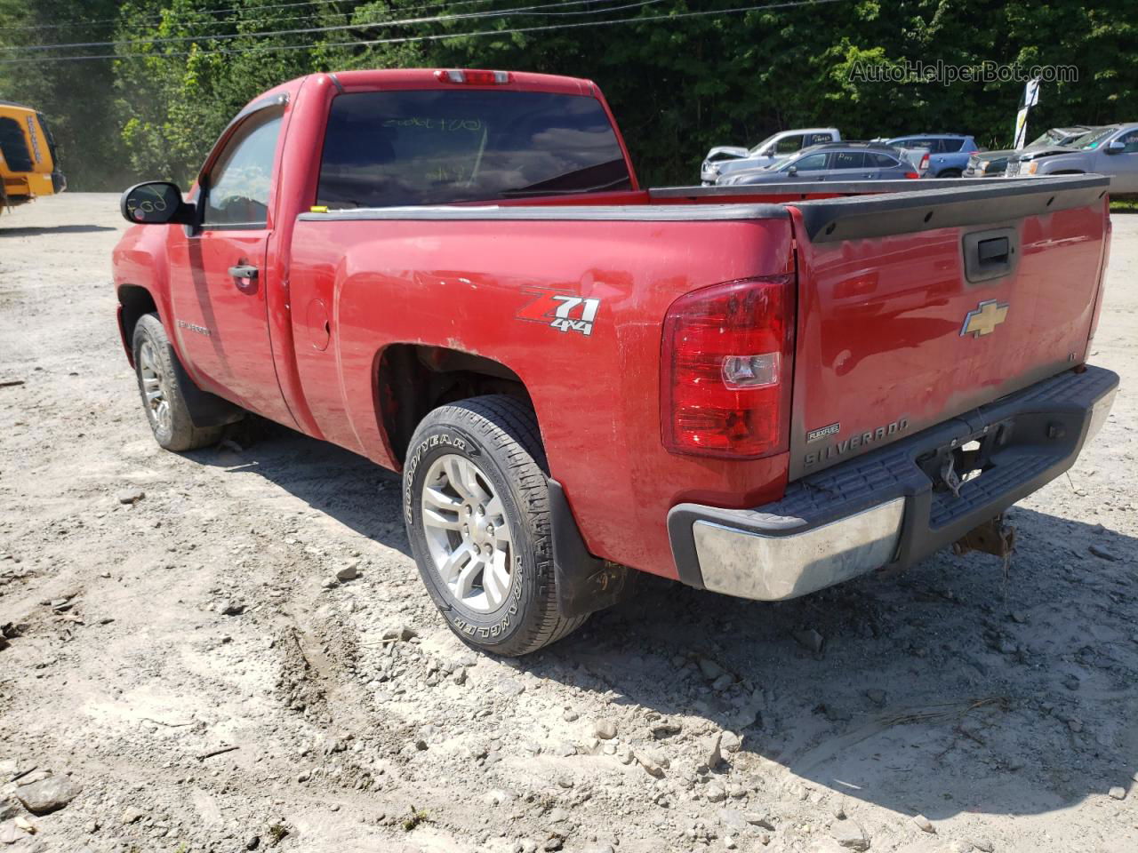 2008 Chevrolet Silverado K1500 Red vin: 1GCEK14088Z213642