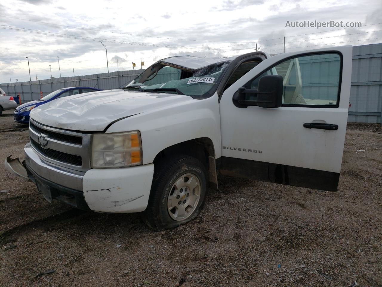 2008 Chevrolet Silverado K1500 White vin: 1GCEK14C18Z193017