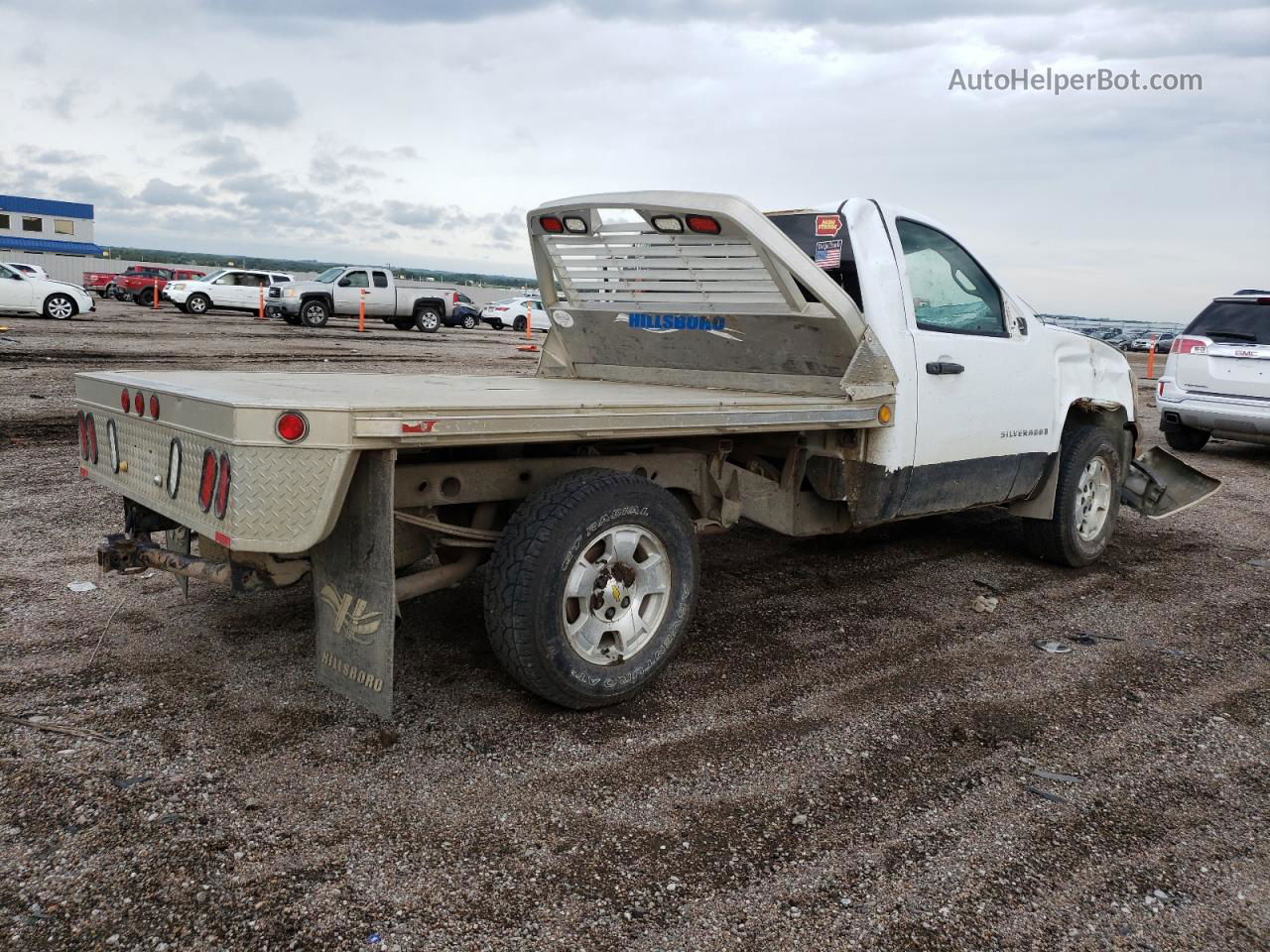 2008 Chevrolet Silverado K1500 White vin: 1GCEK14C18Z193017