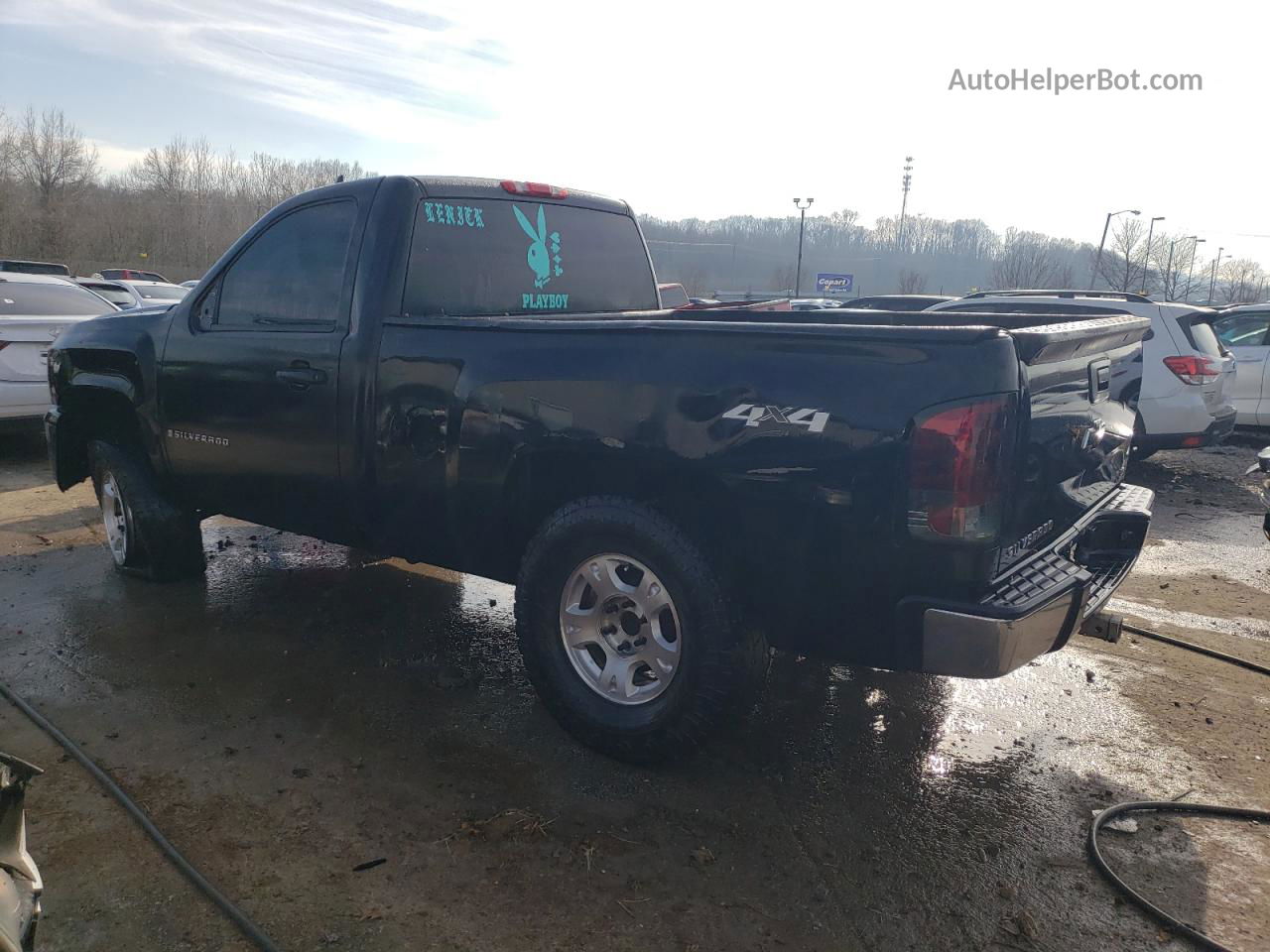 2008 Chevrolet Silverado K1500 Black vin: 1GCEK14C38Z165851