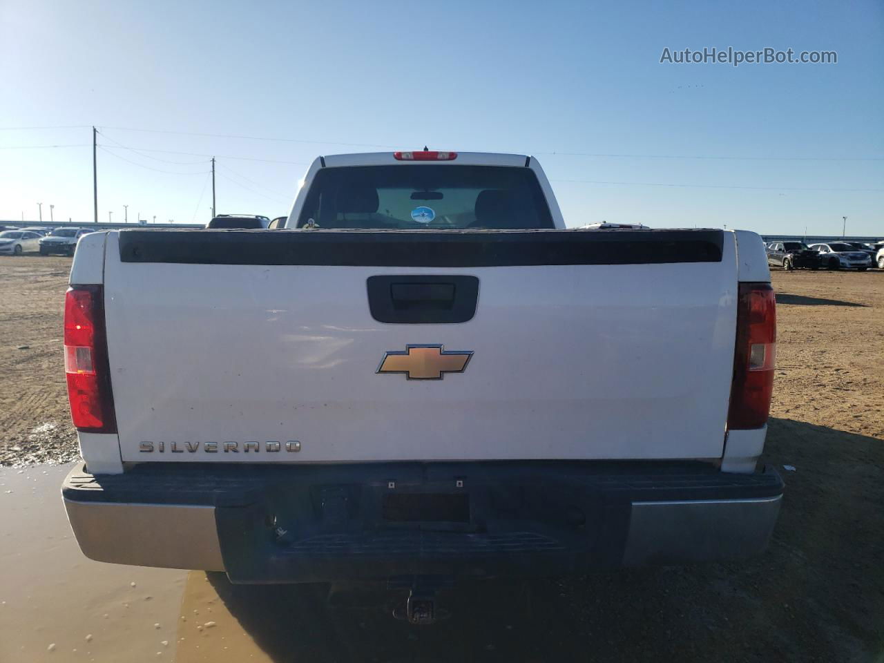 2008 Chevrolet Silverado K1500 White vin: 1GCEK14C58E140277