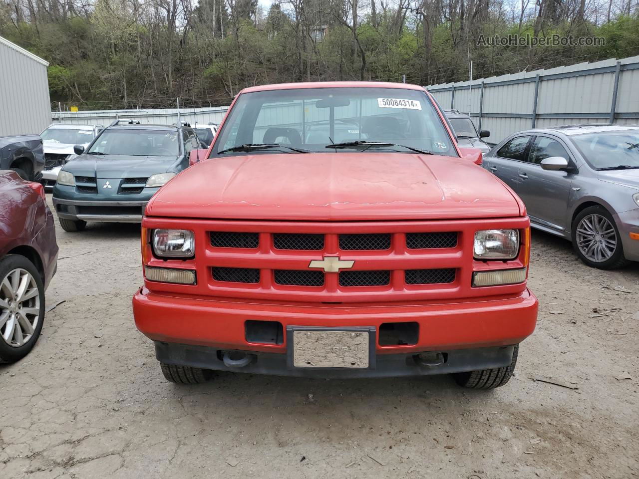 1993 Chevrolet Gmt-400 K1500 Red vin: 1GCEK14H2PZ240663