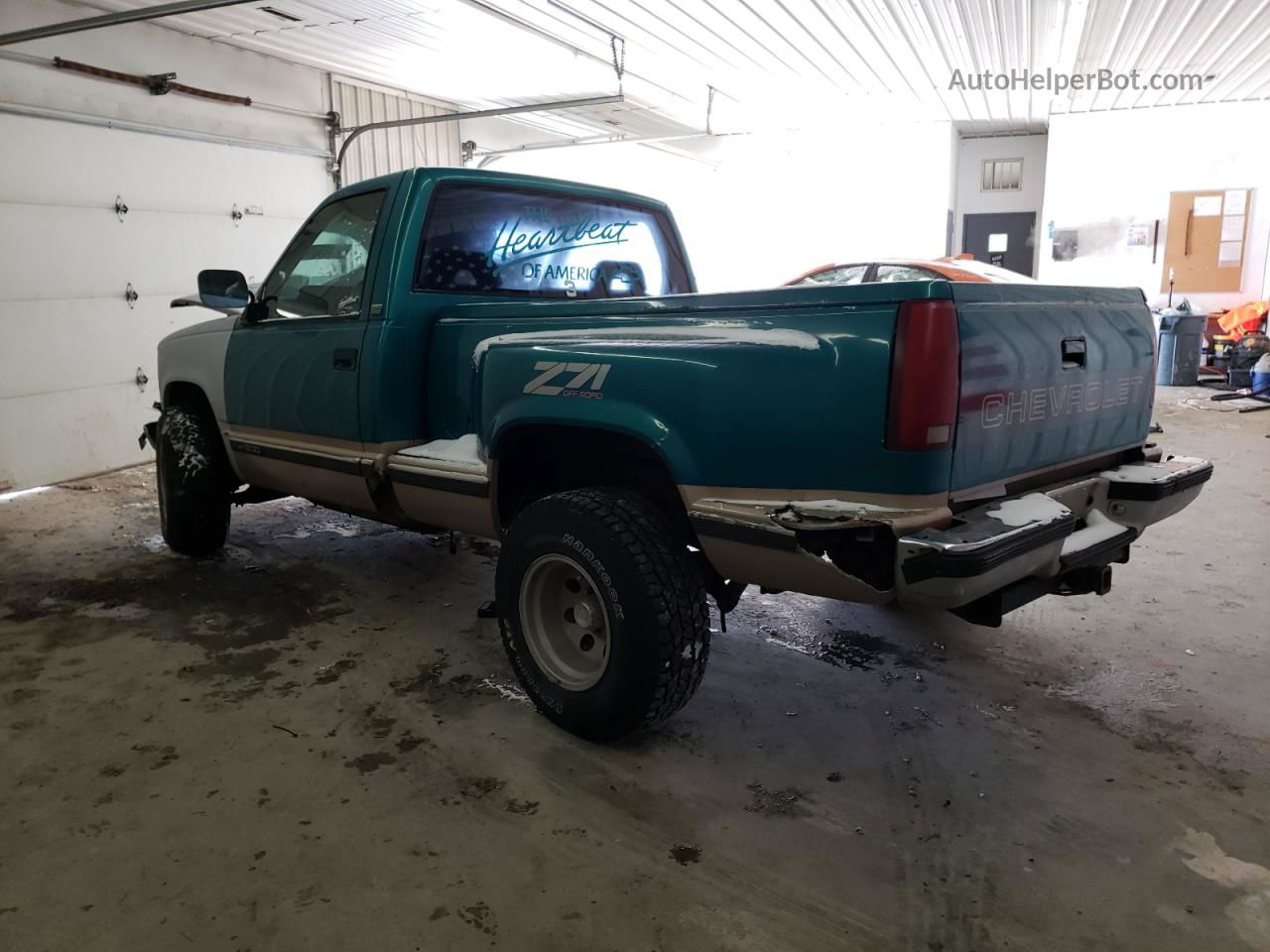 1993 Chevrolet Gmt-400 K1500 Teal vin: 1GCEK14K1PZ152652