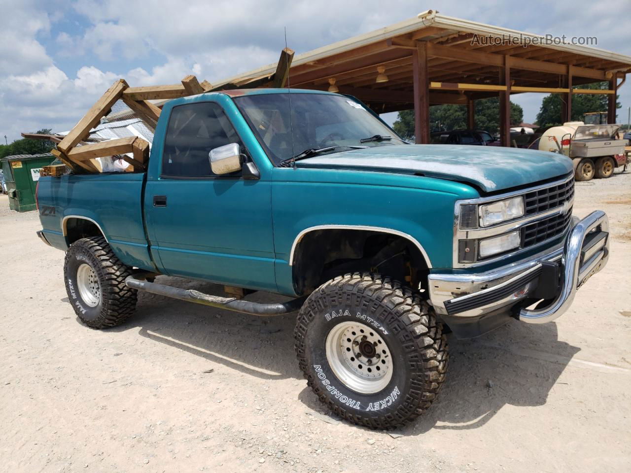 1993 Chevrolet Gmt-400 K1500 Teal vin: 1GCEK14K2PZ112614