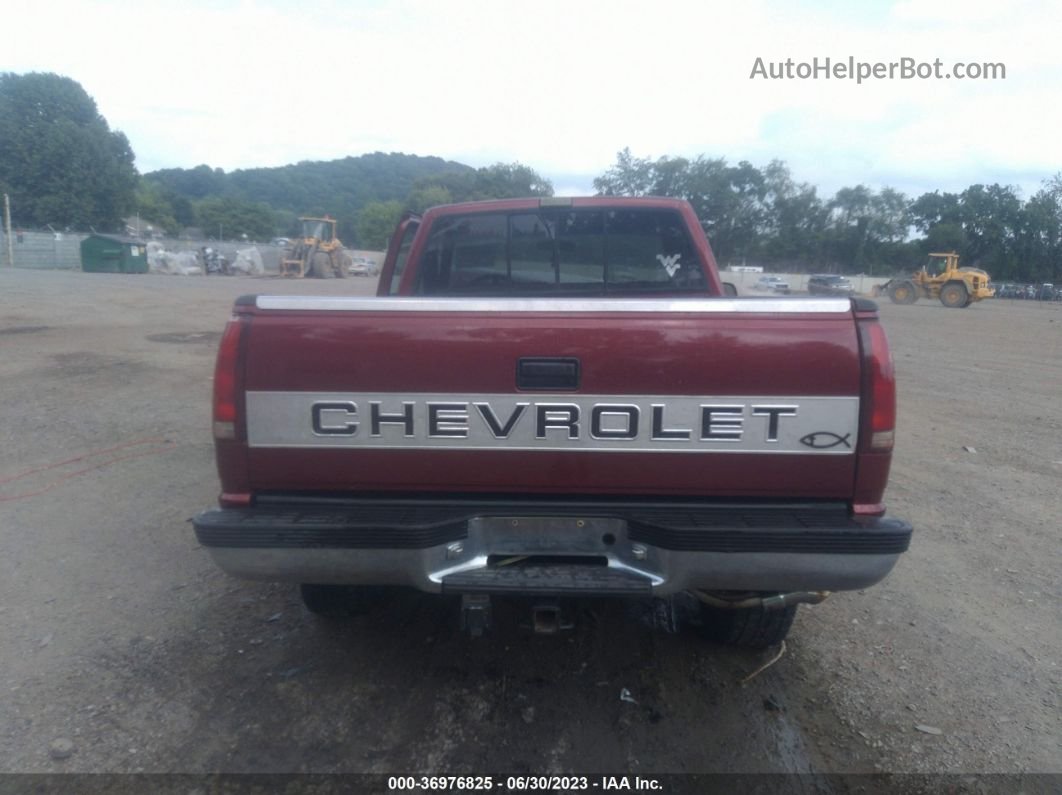 1993 Chevrolet Gmt-400 K1500 Red vin: 1GCEK14K4PZ117281
