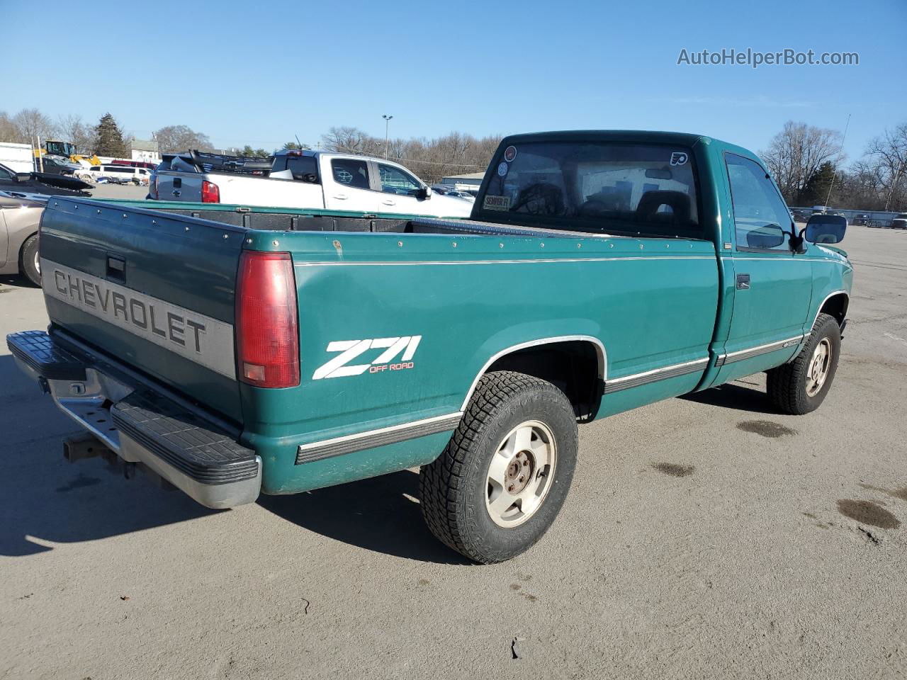 1993 Chevrolet Gmt-400 K1500 Turquoise vin: 1GCEK14K5PE175648