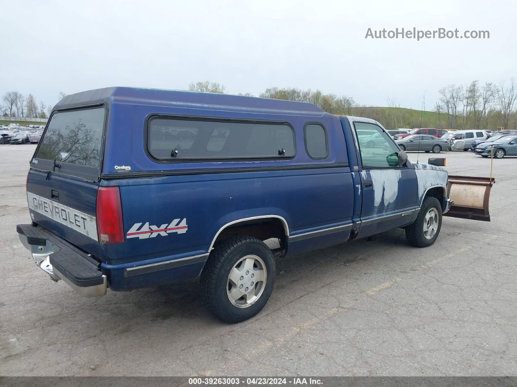 1993 Chevrolet Gmt-400 K1500 Blue vin: 1GCEK14K5PE217641