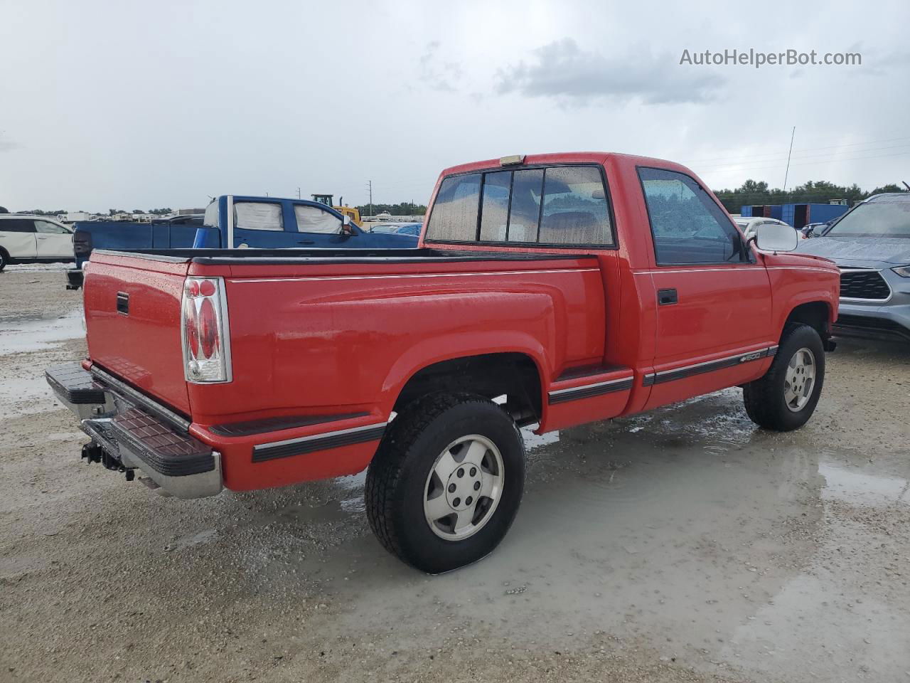 1993 Chevrolet Gmt-400 K1500 Red vin: 1GCEK14K5PZ229801