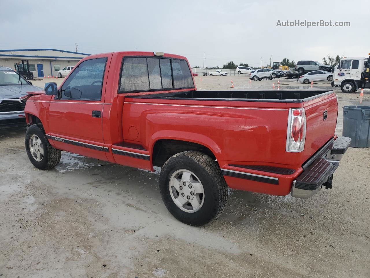 1993 Chevrolet Gmt-400 K1500 Red vin: 1GCEK14K5PZ229801