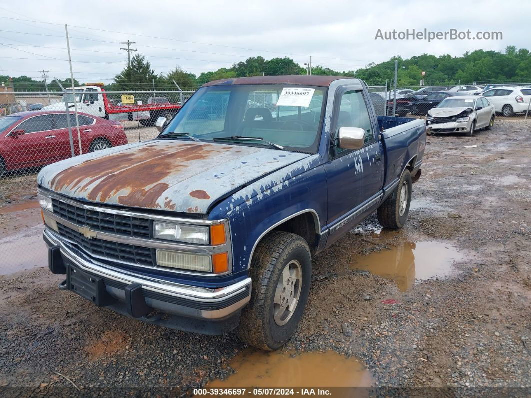 1993 Chevrolet Gmt-400 K1500 Navy vin: 1GCEK14K6PZ218323