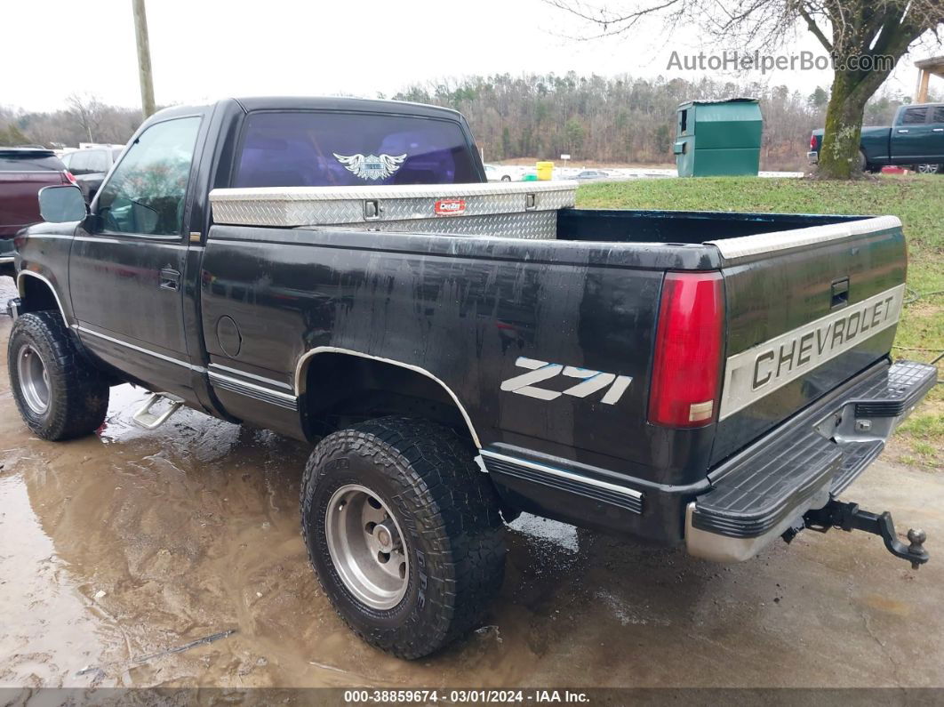 1993 Chevrolet Gmt-400 K1500 Black vin: 1GCEK14K9PZ167707