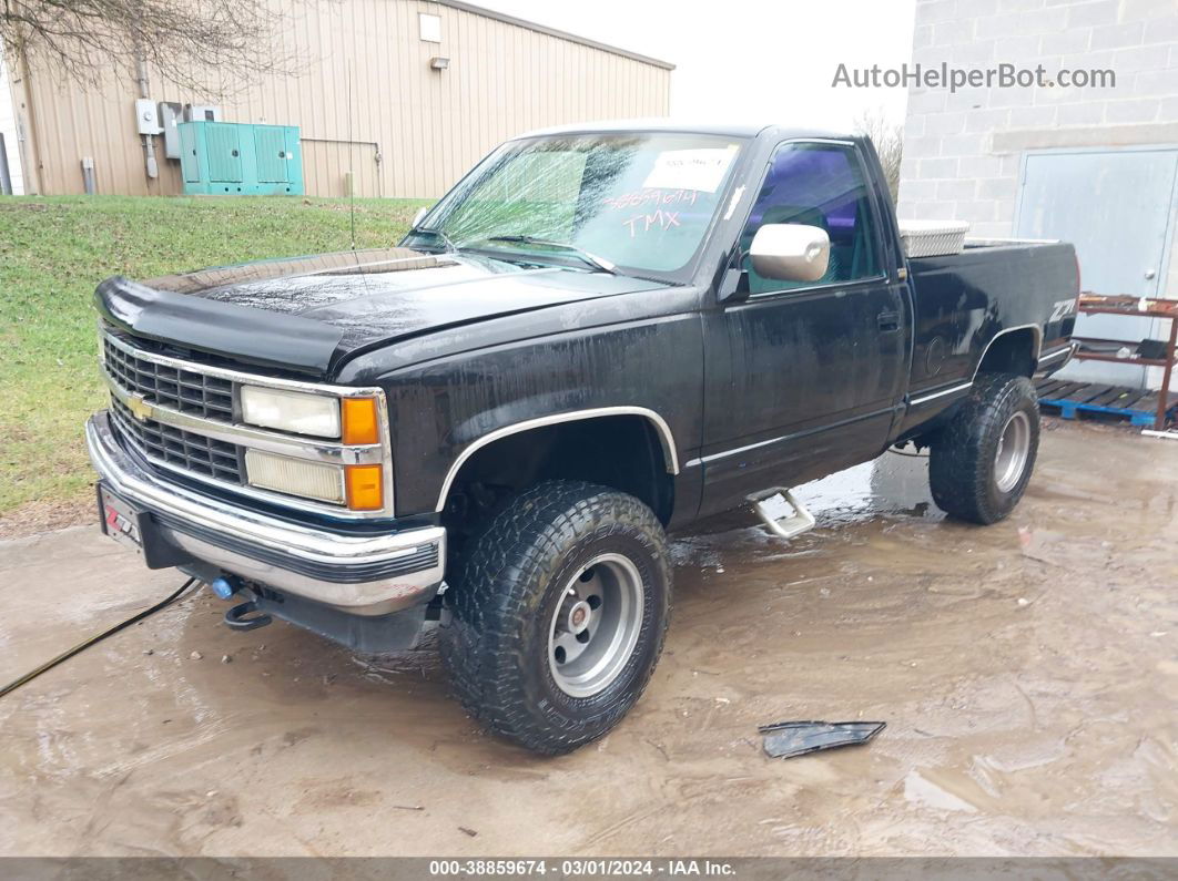 1993 Chevrolet Gmt-400 K1500 Black vin: 1GCEK14K9PZ167707