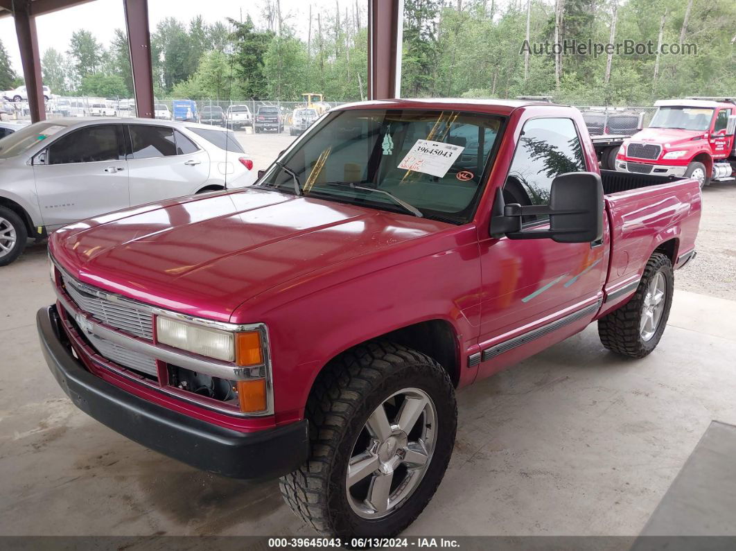 1993 Chevrolet Gmt-400 K1500 Pink vin: 1GCEK14K9PZ194373