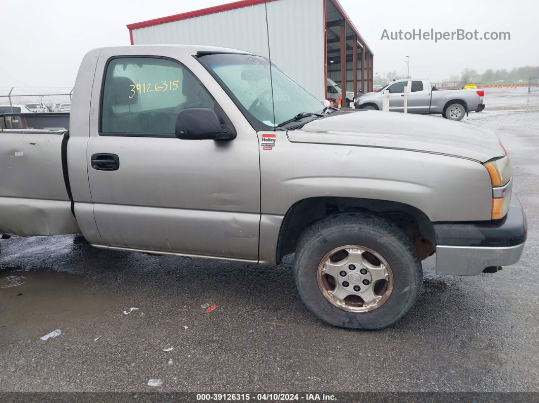 2003 Chevrolet Silverado 1500 Work Truck Gold vin: 1GCEK14T03Z130712