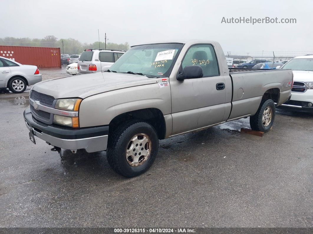 2003 Chevrolet Silverado 1500 Work Truck Gold vin: 1GCEK14T03Z130712