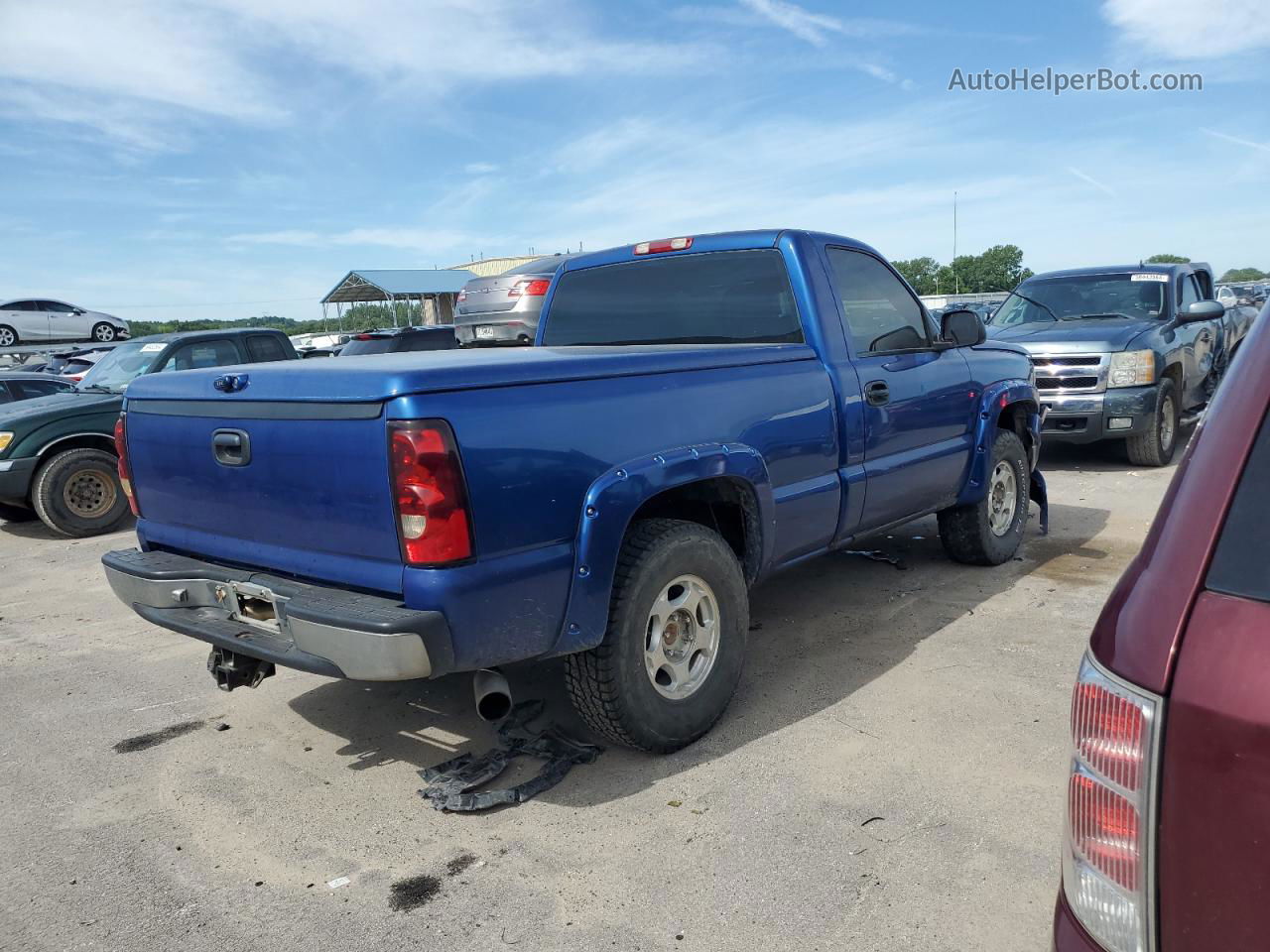 2003 Chevrolet Silverado K1500 Синий vin: 1GCEK14T53Z161406