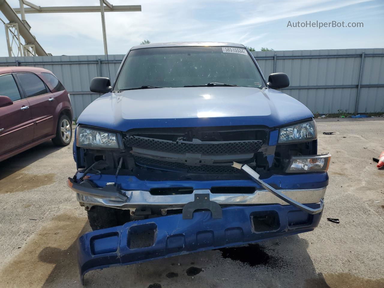 2003 Chevrolet Silverado K1500 Blue vin: 1GCEK14T53Z161406