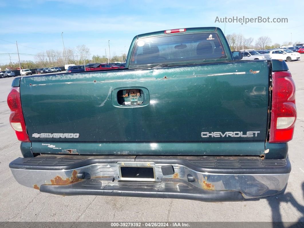 2003 Chevrolet Silverado 1500 Ls Green vin: 1GCEK14T73E375868