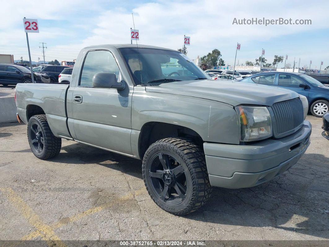 2003 Chevrolet Silverado 1500 Ls Gray vin: 1GCEK14T83Z183223