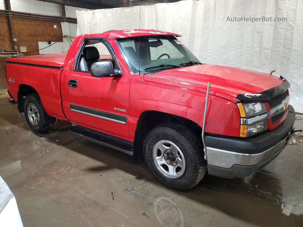 2003 Chevrolet Silverado K1500 Red vin: 1GCEK14V43Z214064