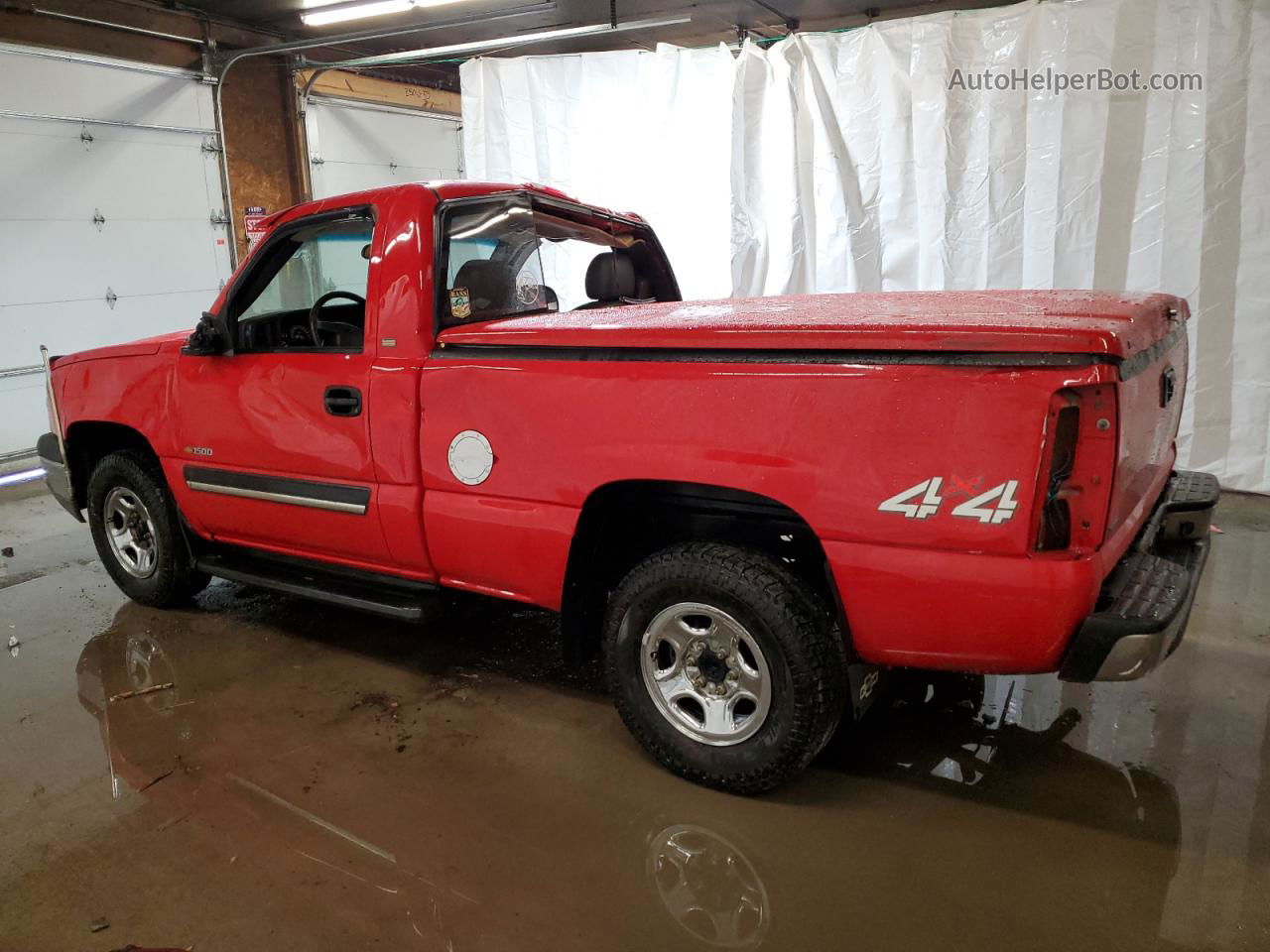 2003 Chevrolet Silverado K1500 Red vin: 1GCEK14V43Z214064