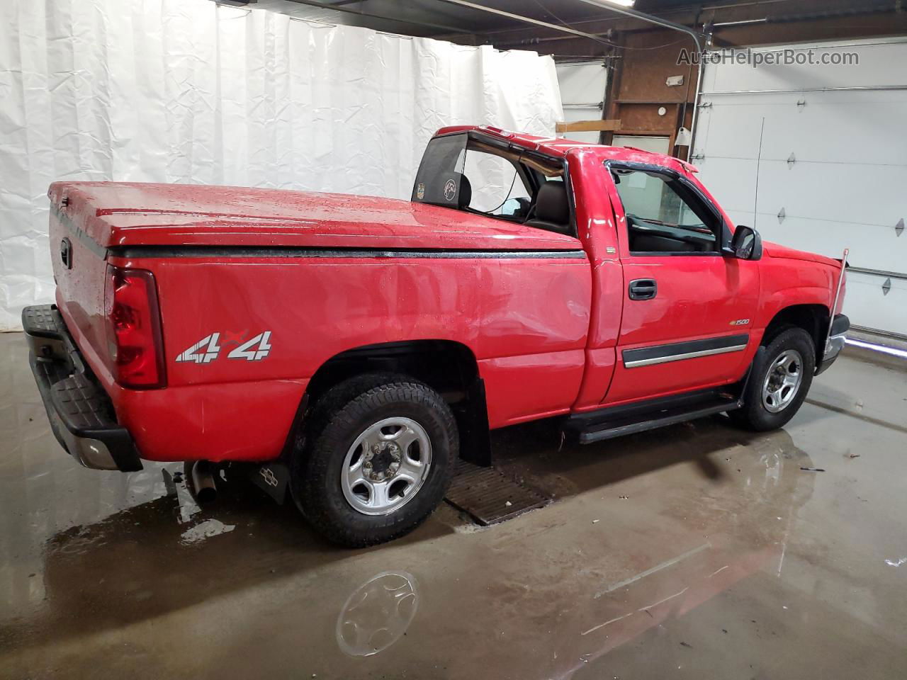 2003 Chevrolet Silverado K1500 Red vin: 1GCEK14V43Z214064