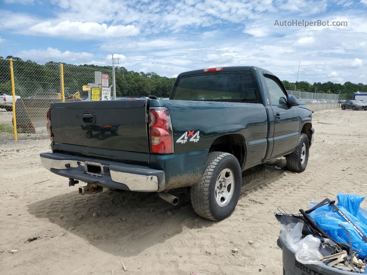 2003 Chevrolet Silverado K1500 Green vin: 1GCEK14V43Z217479