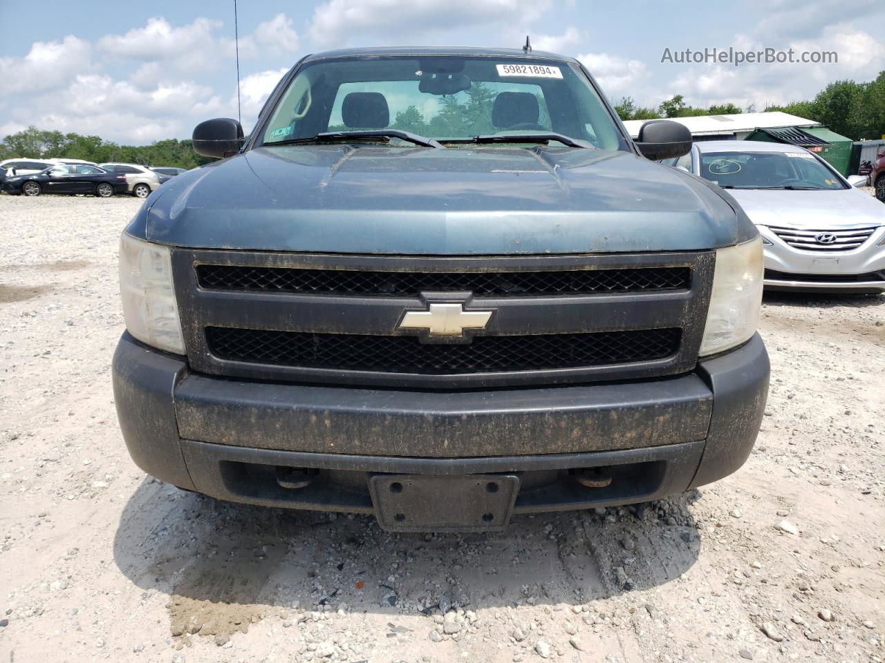 2008 Chevrolet Silverado K1500 Blue vin: 1GCEK14X08Z139873