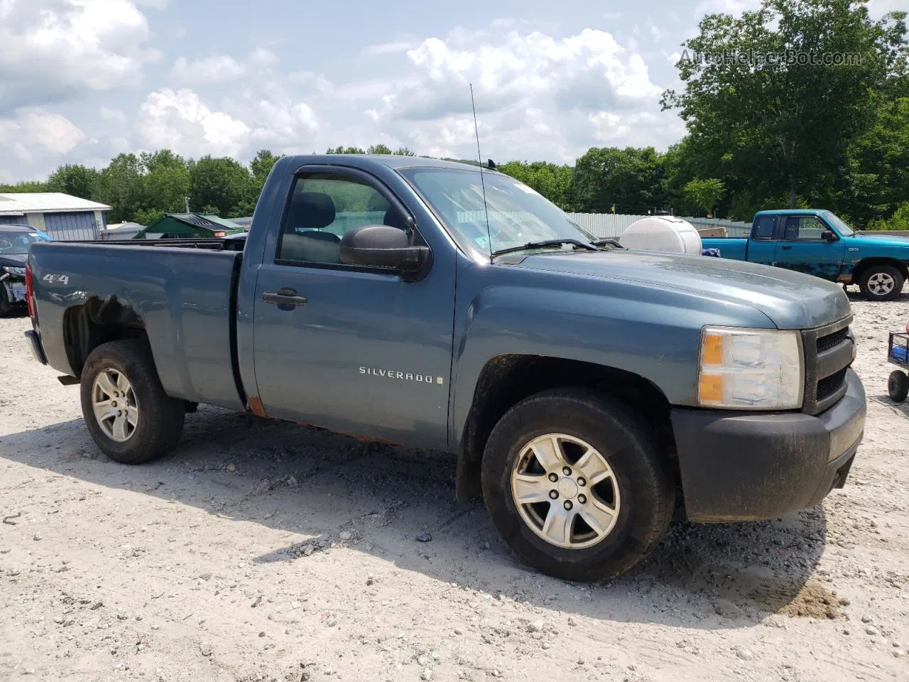 2008 Chevrolet Silverado K1500 Blue vin: 1GCEK14X08Z139873