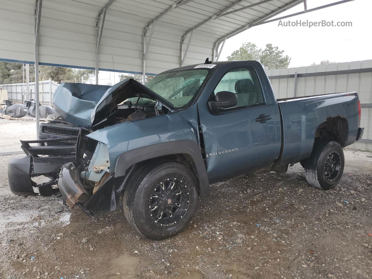 2008 Chevrolet Silverado K1500 Blue vin: 1GCEK14X78Z203102