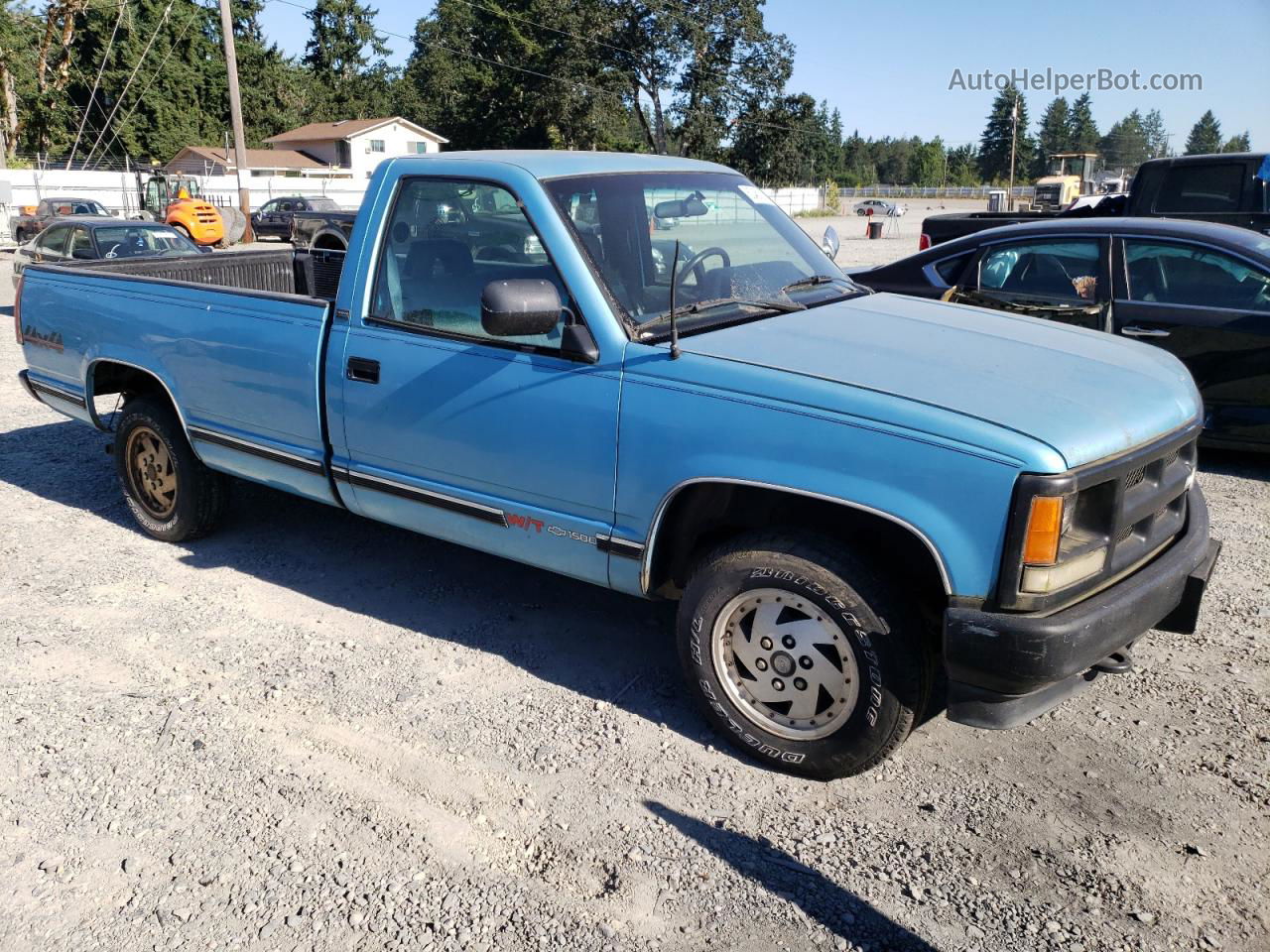 1993 Chevrolet Gmt-400 K1500 Blue vin: 1GCEK14Z0PE114091