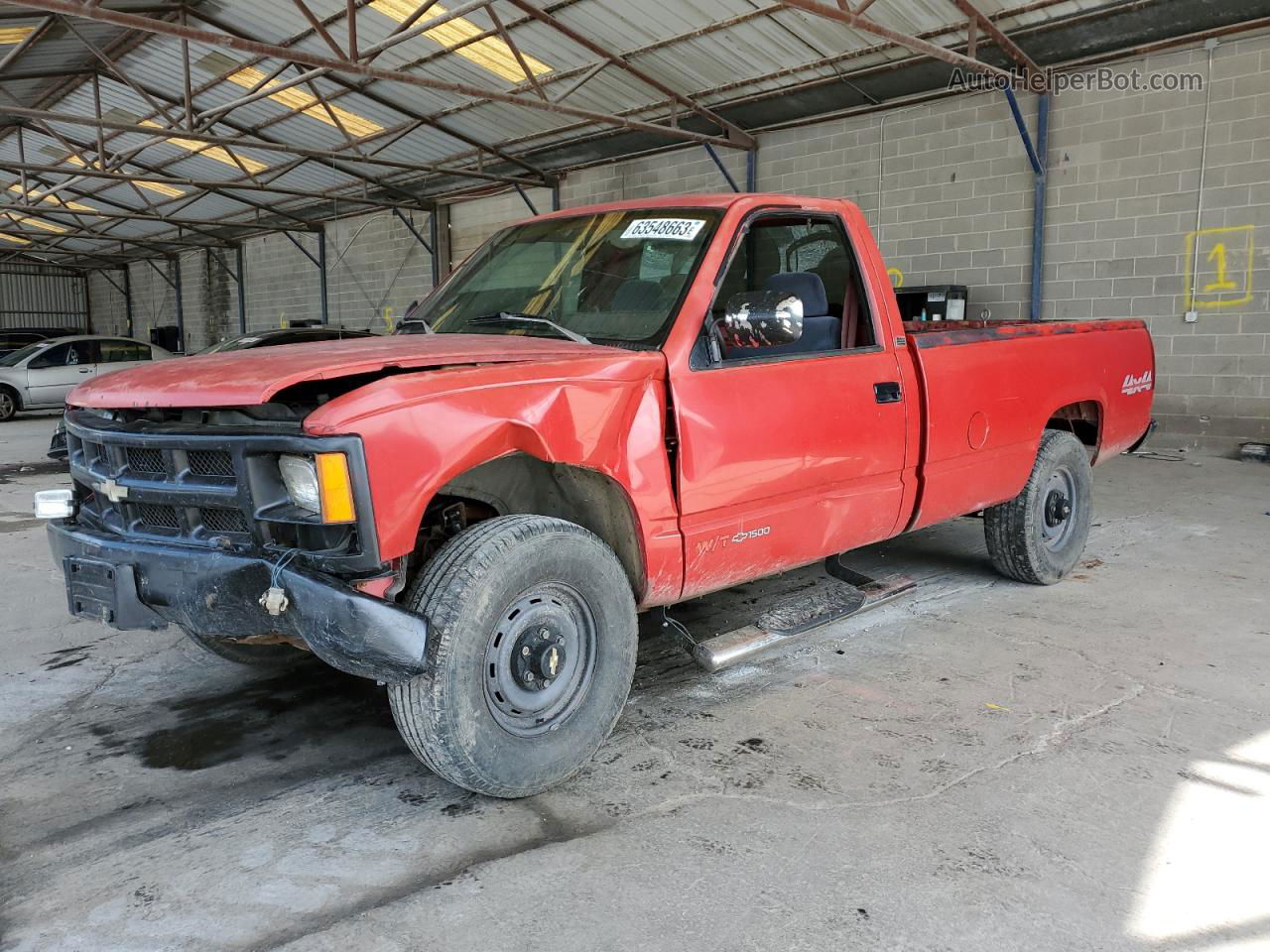 1993 Chevrolet Gmt-400 K1500 Red vin: 1GCEK14Z2PZ211818