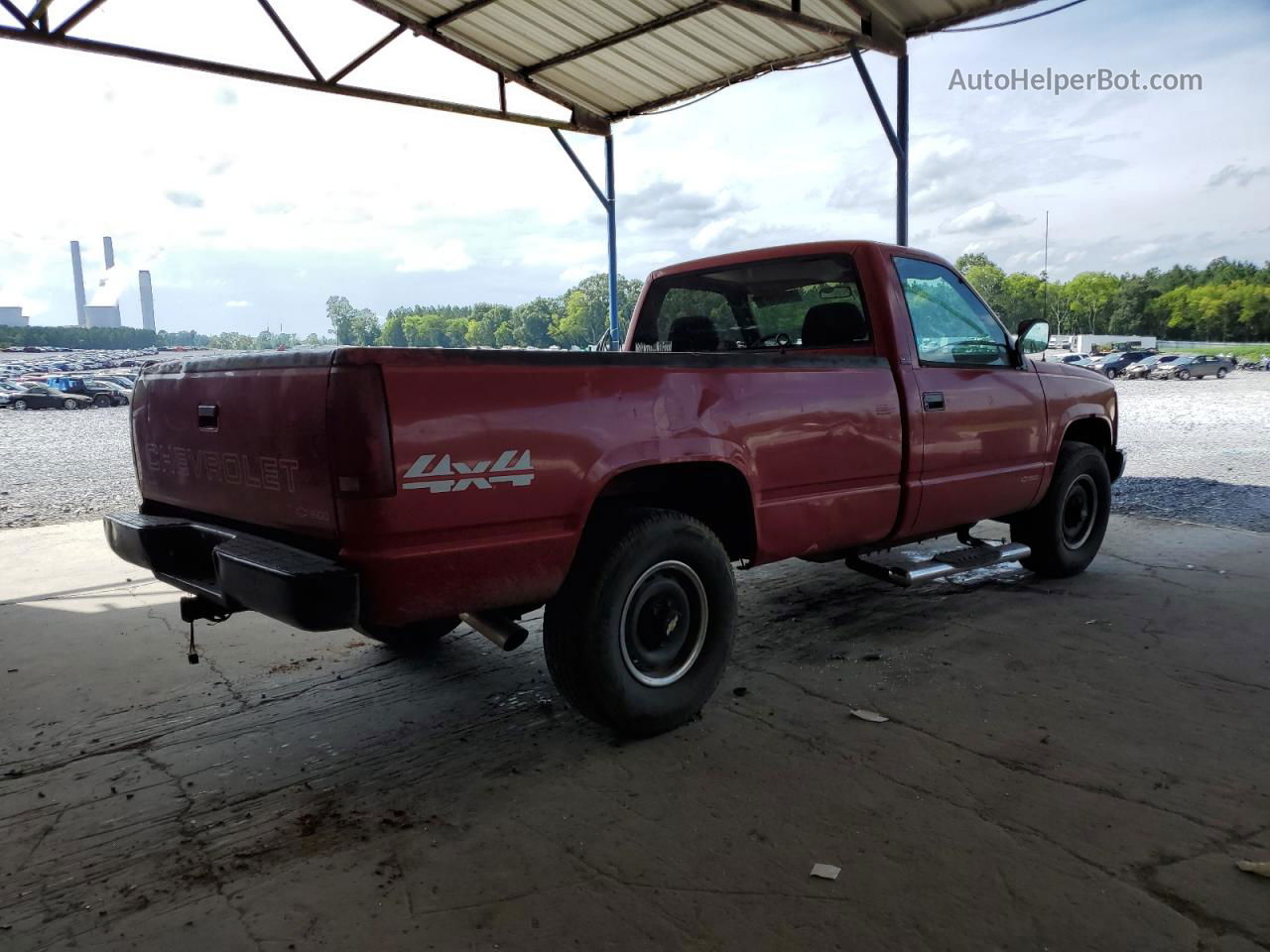 1993 Chevrolet Gmt-400 K1500 Red vin: 1GCEK14Z2PZ211818