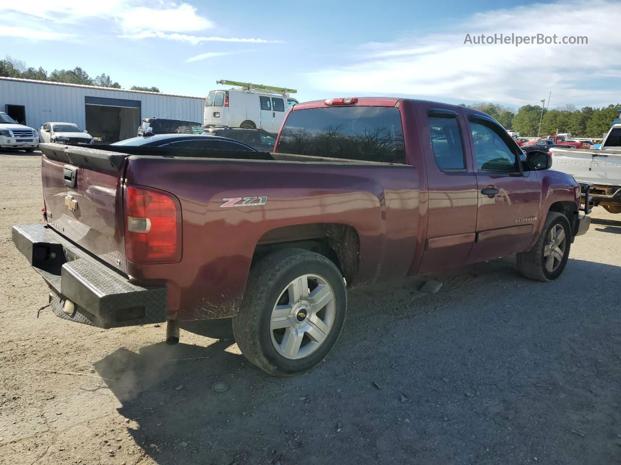 2008 Chevrolet Silverado K1500 Burgundy vin: 1GCEK19038Z216778