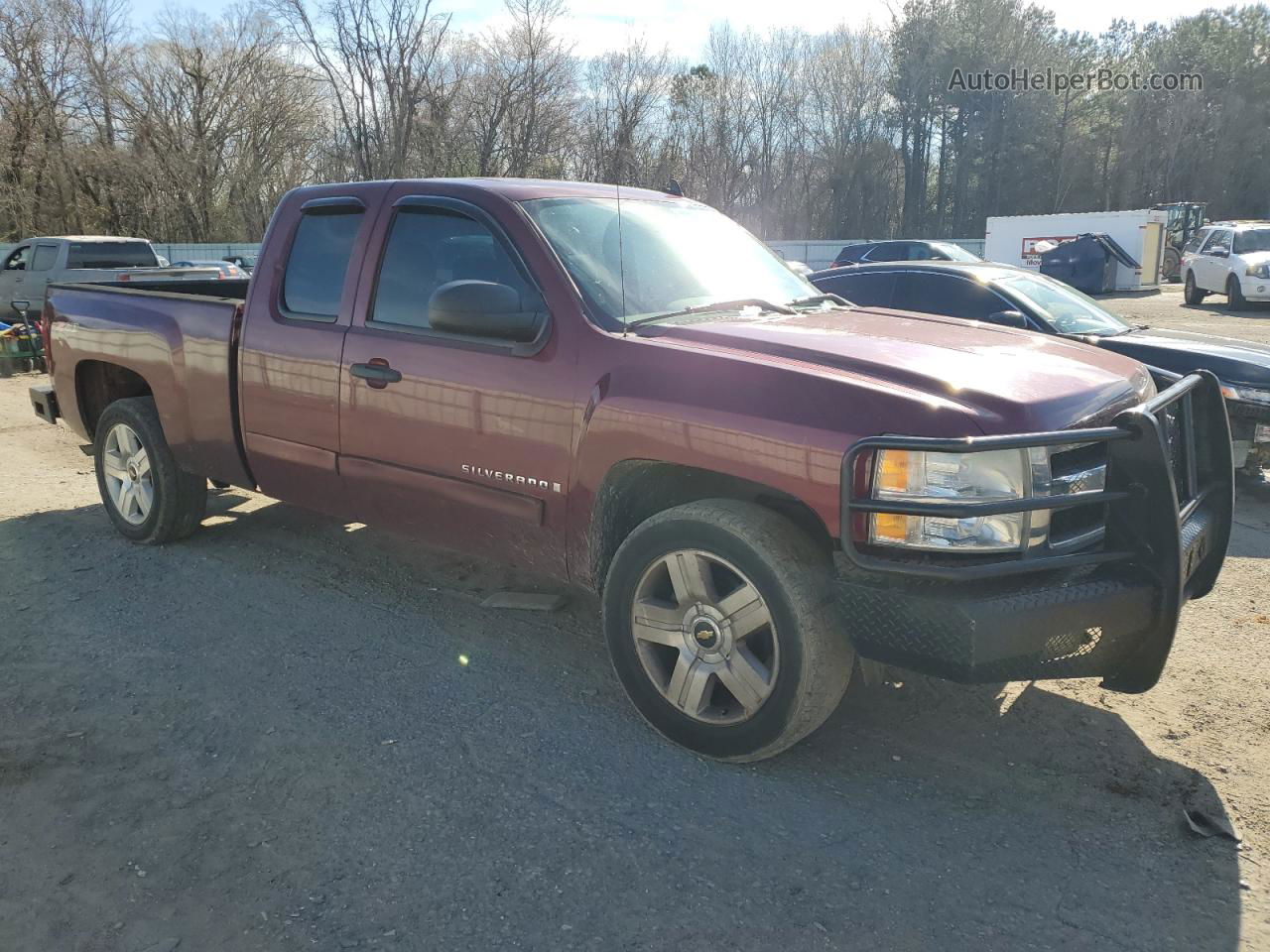 2008 Chevrolet Silverado K1500 Burgundy vin: 1GCEK19038Z216778