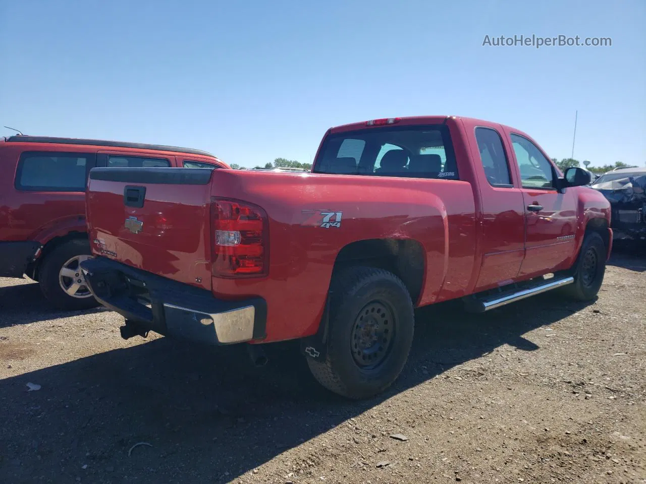 2008 Chevrolet Silverado K1500 Red vin: 1GCEK19048Z213453