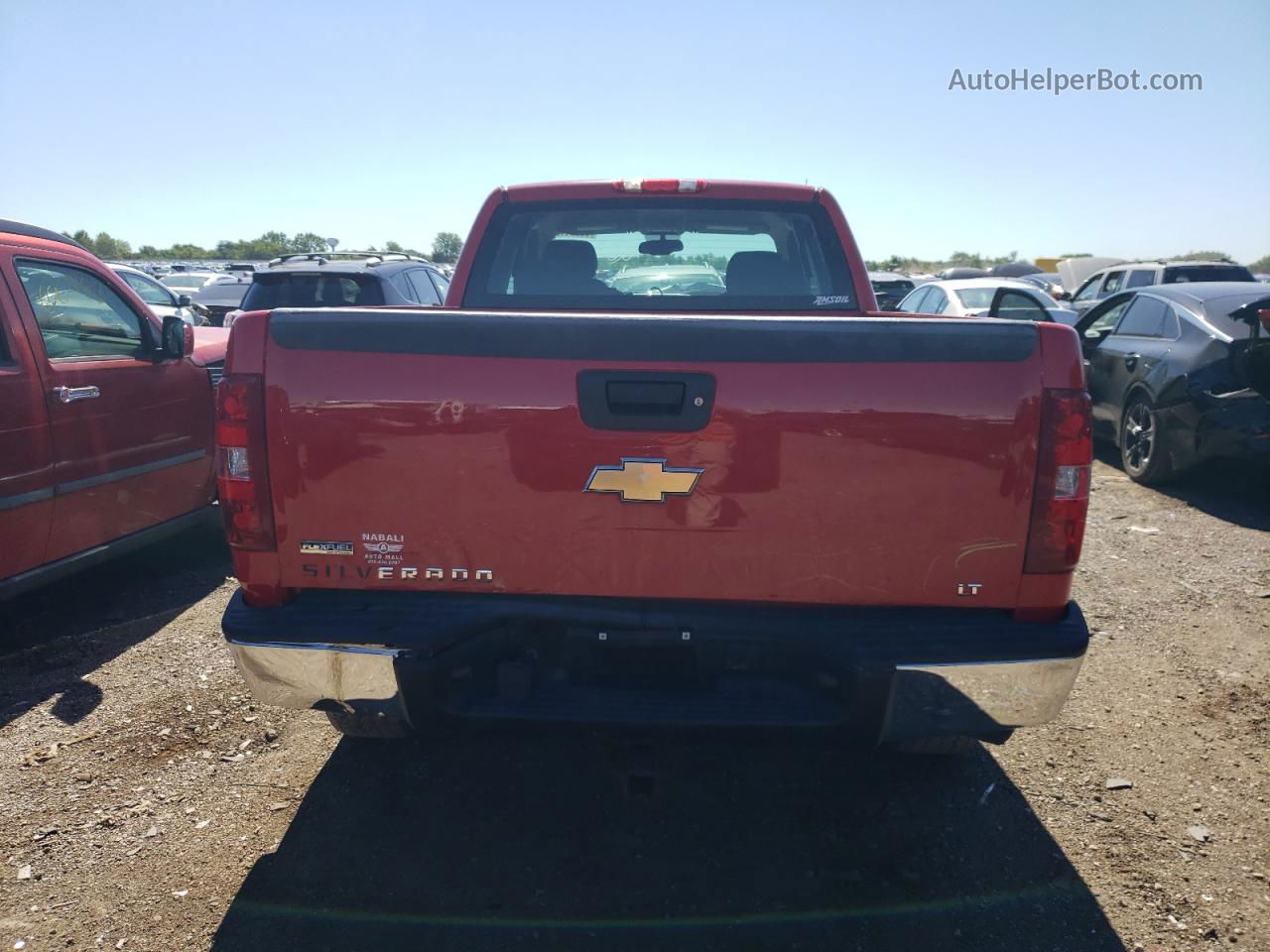 2008 Chevrolet Silverado K1500 Red vin: 1GCEK19048Z213453