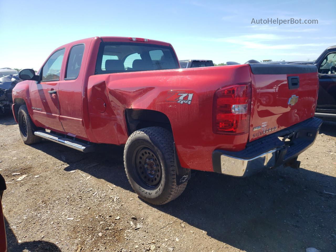 2008 Chevrolet Silverado K1500 Red vin: 1GCEK19048Z213453