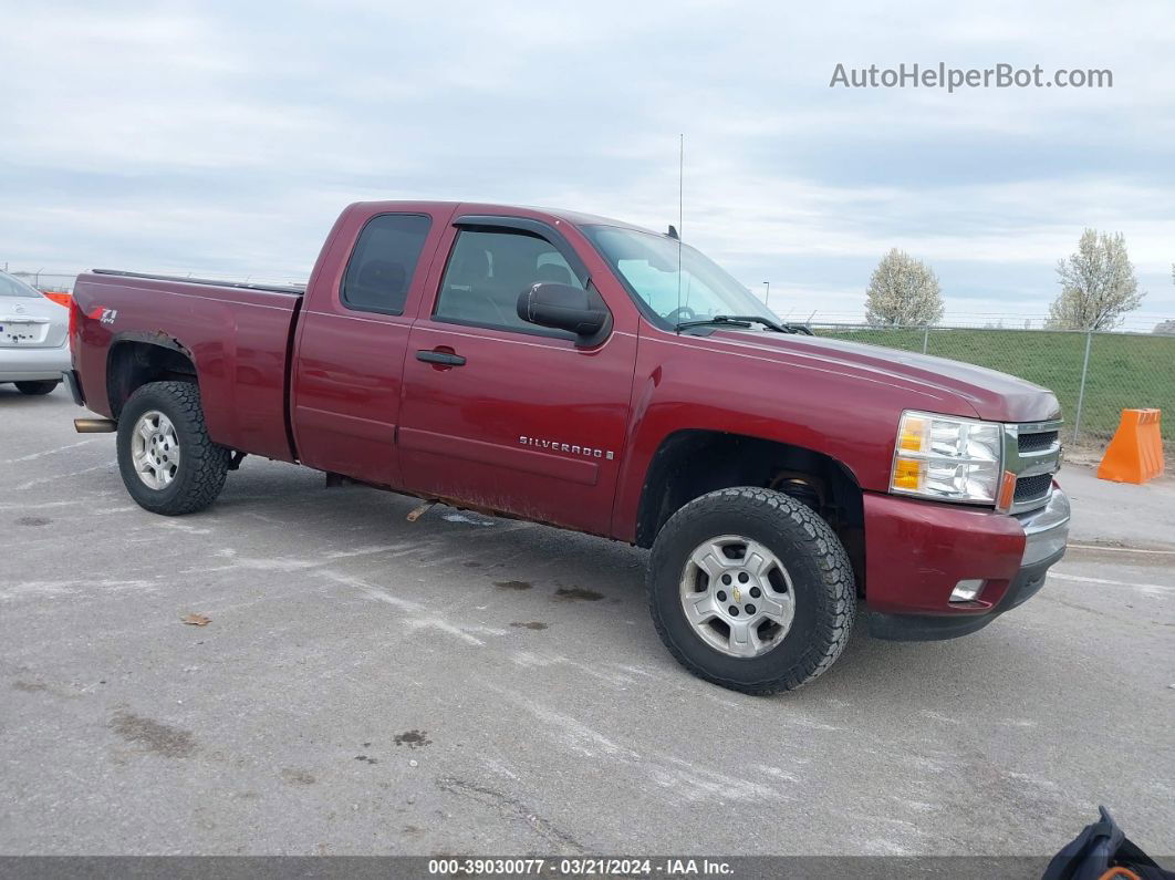 2008 Chevrolet Silverado 1500 Lt1 Burgundy vin: 1GCEK19058Z147947