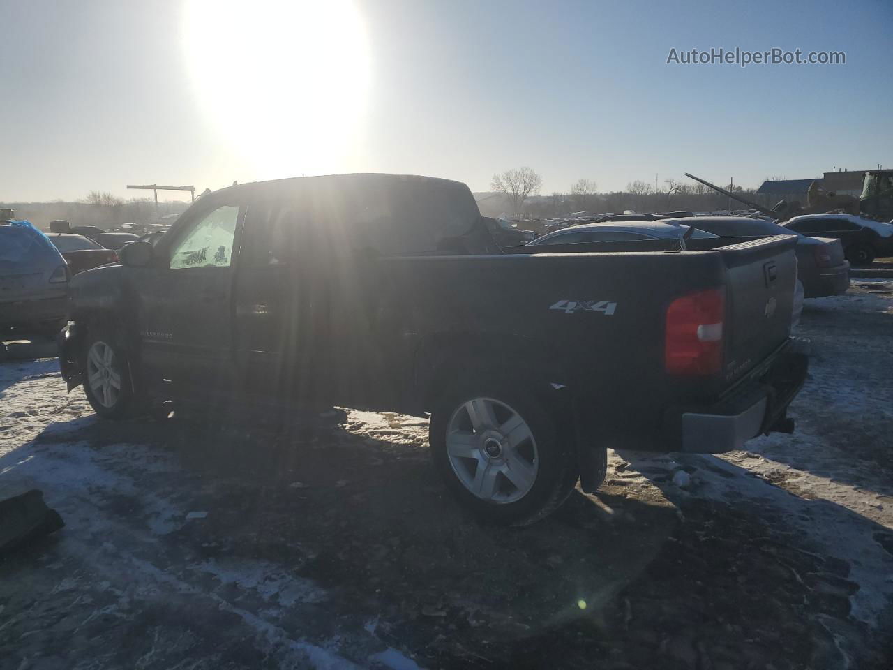 2008 Chevrolet Silverado K1500 Black vin: 1GCEK19068Z157483