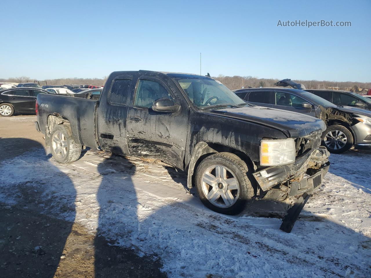 2008 Chevrolet Silverado K1500 Black vin: 1GCEK19068Z157483