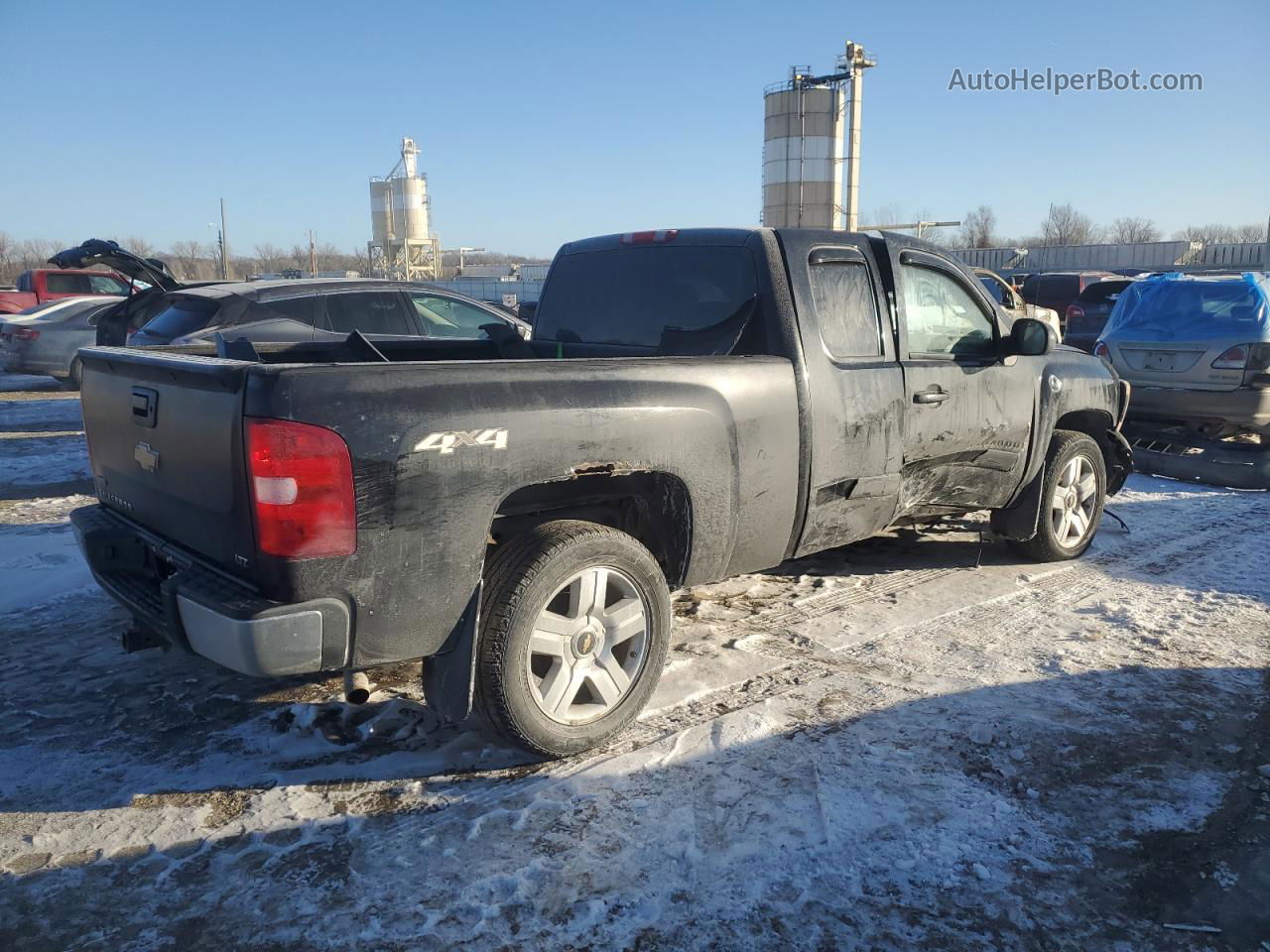 2008 Chevrolet Silverado K1500 Black vin: 1GCEK19068Z157483