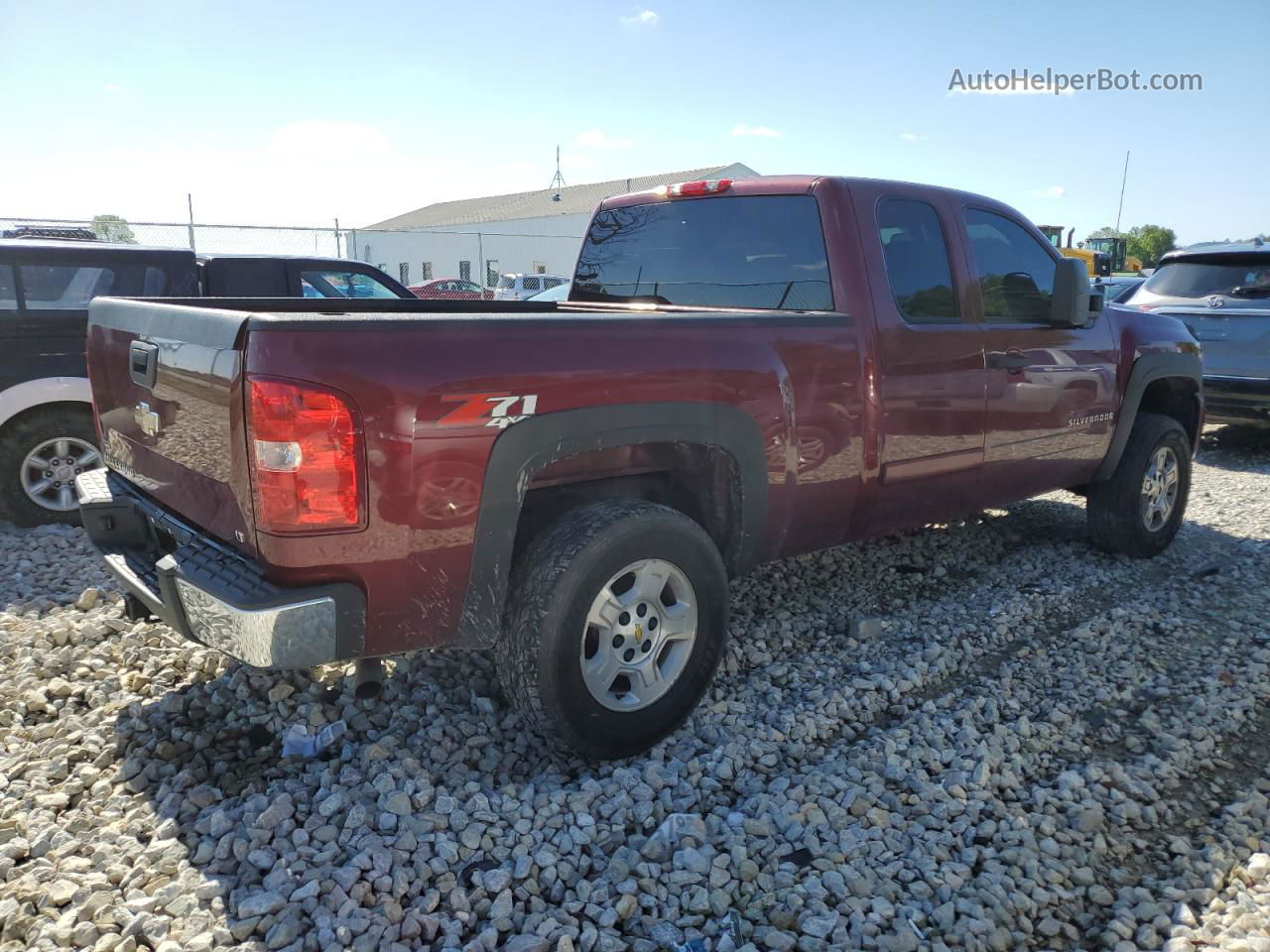 2008 Chevrolet Silverado K1500 Темно-бордовый vin: 1GCEK19068Z280409