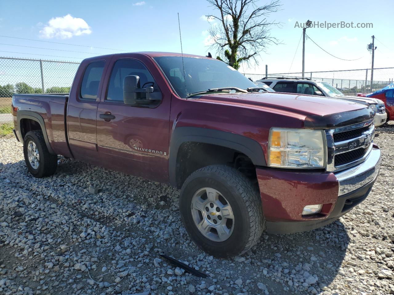 2008 Chevrolet Silverado K1500 Maroon vin: 1GCEK19068Z280409