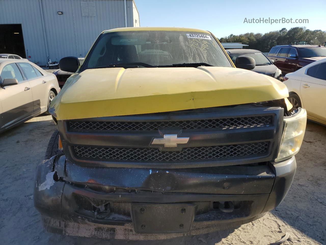 2008 Chevrolet Silverado K1500 Yellow vin: 1GCEK190X8Z297956