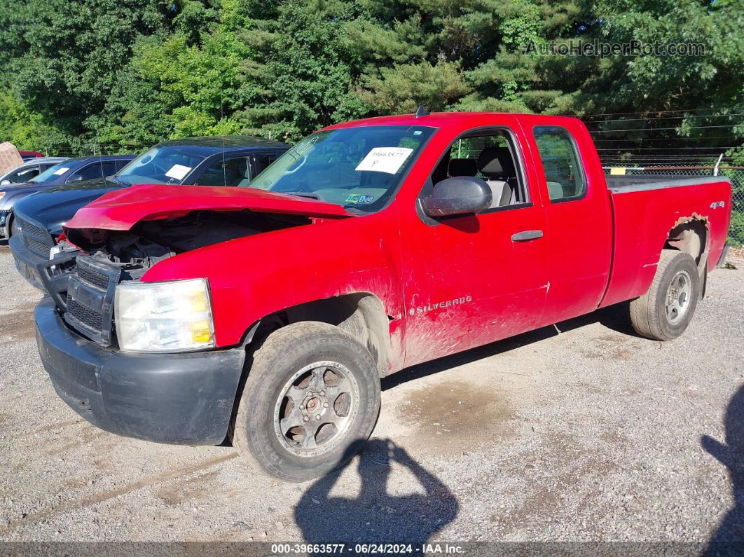 2008 Chevrolet Silverado 1500 Work Truck Red vin: 1GCEK19C08Z281775