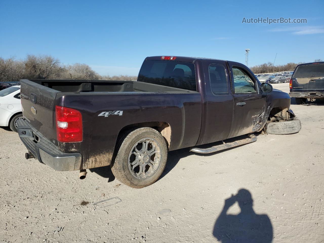 2008 Chevrolet Silverado K1500 Purple vin: 1GCEK19C28Z222808