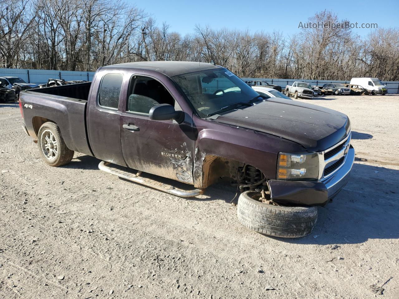 2008 Chevrolet Silverado K1500 Purple vin: 1GCEK19C28Z222808